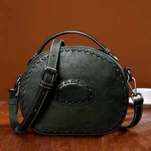 10130 Retro Dames Handtas Schouder Messenger Bag (Groen)