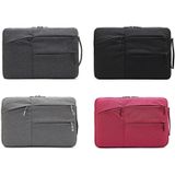 Rits Type Polyester Business Laptop Liner Tas  Grootte: 14 Inch (Dark Gray)