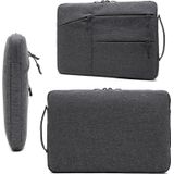 Rits Type Polyester Business Laptop Liner Tas  Grootte: 14 Inch (Dark Gray)