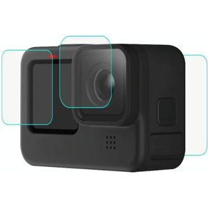 PULUZ voor GoPro HERO9 Black Lens + LCD Display Tempered Glass Film