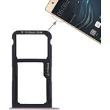 SIM-kaart lade + SIM-kaart lade/micro SD-kaart voor Huawei P9 Lite (roze)