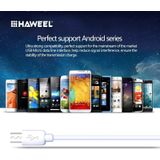 HAWEEL Hoge snelheid Micro USB naar USB Data Sync laad kabel voor Samsung Galaxy S6 / S5 / S IV  LG  HTC  Kabel lengte: 3 meter (wit)