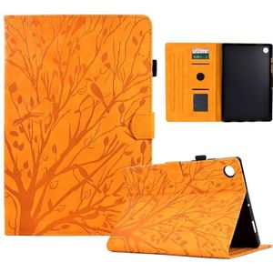 Voor Huawei Enjoy Tablet 2 / MatePad T 10 / MatePad T 10S / Honor Pad 6 / Honor Pad X6 Fortune Tree Pressure Flower PU-tablethoes