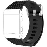 Voor Fitbit Ionic Dragon Scale Texture Siliconen vervangende polsband horlogeband met gesp  grootte: S (Koffie)