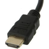 HDMI 19 Pin mannetje naar VGA vrouwtje Kabel Adapter  Lengte: 20cm(zwart)