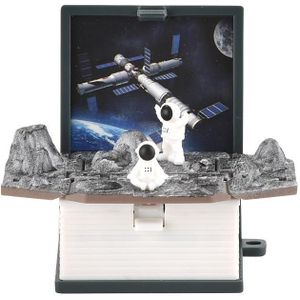 Stereo vouwboek sleutelhanger Educatief speelgoed voor kinderen (Space Astronaut Grey)