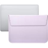 PU-leer Ultra-dunne envelope bag laptoptas voor MacBook Air / Pro 11 inch  met standfunctie(Licht paars)