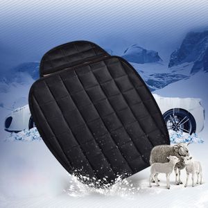 3 stuks / Set Warm autostoel Cover kussen vijf zetels universele twee VoorRij zetel Covers en een achterkant rij Seat Cover antislip-stoel Pad warme auto matten geen terug pluche Cushion(Black)