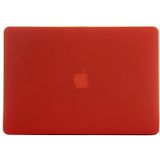 MacBook Pro Retina 13.3 inch Frosted structuur hard Kunststof Hoesje / Case (rood)