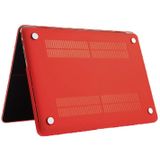 MacBook Pro Retina 13.3 inch Frosted structuur hard Kunststof Hoesje / Case (rood)