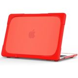 Voor MacBook Pro 13 3 inch met Touch Bar (A2159 / A1989) TPU + PC Twee kleuren laptop beschermhoes (Rood)