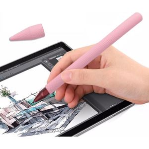 Stylus pen silica gel beschermende case voor Microsoft Surface Pro 5/6 (roze)