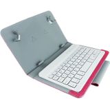 Universele Bluetooth toetsenbord met leder hoes & houder voor Ainol / PiPO / Ramos 9 7 inch/10.1 inch Tablet PC(Magenta)