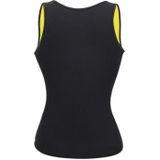U-hals breasted lichaam shapers vest gewichtsverlies taille shaper korset  maat: L (zwart geel)