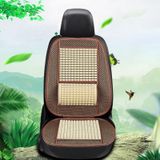 Autostoel bedekt zomer coole imitatie houten kralen ventilatie ademend zitkussen (Beige)