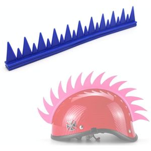 2 stks BSDDP Motorhelm Helm Decoratieve Cockscomb Siliconen Sticker