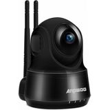 Anpwoo voogd 2.0MP 1080 P 1/3-inch CMOS HD WiFi IP-Camera  de opsporing van de motie van de steun / Night Vision (zwart)