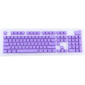 104 toetsen Double Shot PBT Backlit Keycaps voor mechanisch toetsenbord (paars)