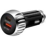 ACC-310 PD 20W + QC3.0 38W Dual Ports Fast Charging Car Charger (Black)