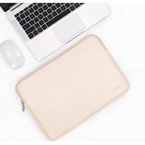 BAONA BN-Q001 PU lederen laptoptas  kleur: abrikoos  grootte: 13/13.3 / 14 inch