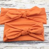 2 in 1 moeder en Baby ouder-kind creatieve schattig Bowknot elastisch katoen haarband (oranje)