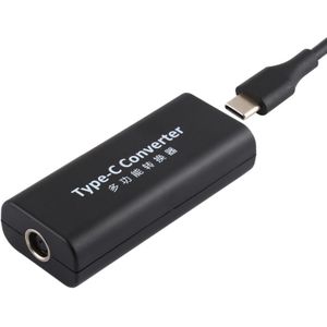 DC 7 4 x 0.6 mm Power Jack female naar USB-C/type-C Female Power connector adapter met 15cm USB-C/type C kabel