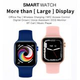 CT7 1.7 inch Color Screen Smart Watch Support Heart Rate Monitoring/Blood Pressure Monitoring(Blue)