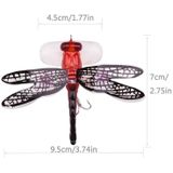 QT01 7cm /6g Vliegend Vissend Aas Lange Haak Bionic Dragonfly Bait (C (Zwart))