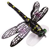 QT01 7cm /6g Vliegend Vissend Aas Lange Haak Bionic Dragonfly Bait (C (Zwart))