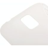 Samsung Galaxy S5 / G900 anti-slip S-vormig beschermend TPU back cover Hoesje (transparant)