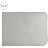 13 3 inch PU + nylon laptop tas Case Sleeve notebook draagtas  voor MacBook  Samsung  Xiaomi  Lenovo  Sony  DELL  ASUS  HP (grijs)