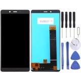 LCD-scherm en digitizer volledige montage voor Nokia 1 plus (zwart)