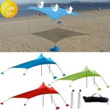 Outdoor Beach Lycra Canopy Camping Tent Sunshade Fishing Tent  Size: 210x200x150cm(Red)