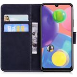 Voor Samsung Galaxy A70 / A70S Skin Feel Pure Color Flip Leather Phone Case (Black)