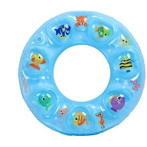 10 PCS Cartoon Patroon Dubbele airbag verdikt opblaasbare zwemmen ring Crystal Zwemmen Ring  Grootte: 50 cm (Blauw)