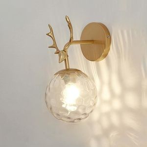 LED glazen wand slaapkamer nachtlampje woonkamer studie trap wandlamp  krachtbron: 5W wit licht (6106 gouden waterkorrel licht)