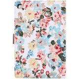 Bloem doek textuur PC horizontale Flip lederen beschermende case voor Galaxy tab S5e T720/T725  met houder & kaartsleuven & portemonnee & fotolijstjes (wit)