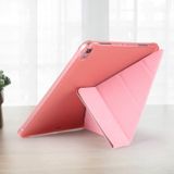 Multi-Folding shock proof TPU beschermende case voor iPad Pro 11 inch (2018)  met houder & pen sleuf (Rose goud)