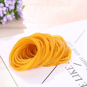 Gele stevige stretch elastisch Rubber Bands School Supplies Kantoorbenodigdheden  1KG Per zak