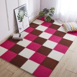 2 stuks woonkamer slaapkamer kinderen kinderen zachte tapijt magische lappendeken puzzel Splice hoofden klimmen baby mat 30x30cm (kameel)