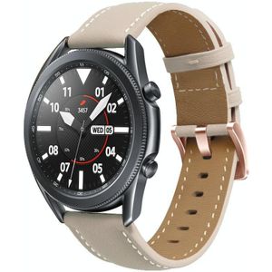Voor Garmin Forerunner 265S / 255S / Venu 2S 18 mm rosgouden gesp lederen horlogeband