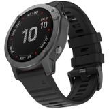 Voor Garmin fenix 6X 26mm Smart Watch Quick release Silicon polsband horlogeband (zwart)