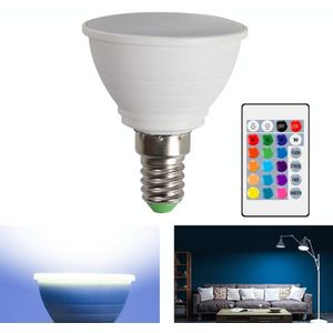 Energiebesparende LED-verkleuring Gloeilamp Huis 15 Kleuren Dimmen Achtergrond Decoratie Licht  Stijl: Milky White Cove E14 (RGB White)