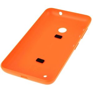 Effen kleur kunststof batterij terug dekking voor Nokia Lumia 530/Rock/M-1018/RM-1020(Orange)