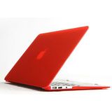 MacBook Air 11.6 inch Kristal structuur hard Kunststof Hoesje / Case (rood)