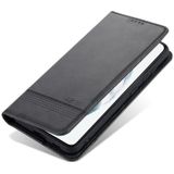 Voor Samsung Galaxy S21 FE AZNS magnetische kalf textuur horizontale flip lederen geval met kaart slots &houder & portemonnee (zwart)