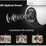 SriHome SH046 4 0 miljoen pixels FHD Laag stroomverbruik Draadloos huisbeveiligingscamerasysteem (UK-stekker)