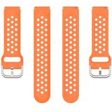 Voor Xiaomi Watch / Huawei Honor S1 18mm Solid Color Sport Polsband Watchband (Oranje)