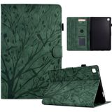 Voor Samsung Galaxy Tab A 10.1 2019 Fortune Tree Pressure Flower PU-tablethoes