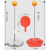 Enkele tafeltennis trainer elastische flexibele as vaste bal training  specificatie: rood met racket